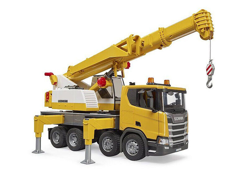 Bruder Scania s jeřábem Liebherr 1:16 